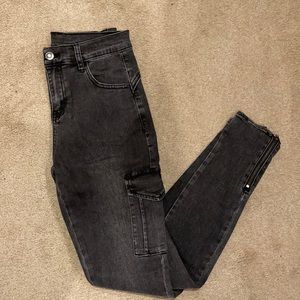 Black/Grey skinny jeans